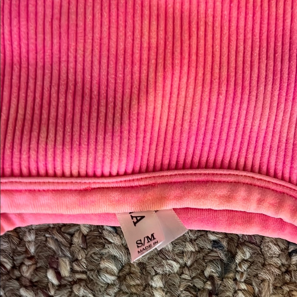 Pink Ribbed Women's Top - Picture 3 of 3